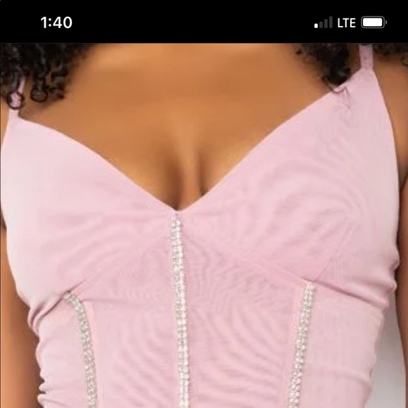 Baby Pink Akira Sexy Dress. - Picture 3 of 5